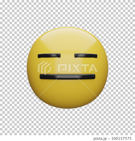 3d illustration Yellow faces.expressions and emotions 100157575