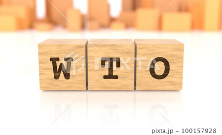 WTOの文字が印字された木製ブロック WTOの文字が印字された木製ブロック 100157928