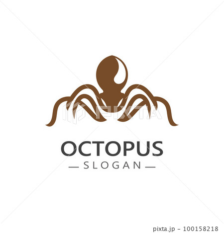 Octopus logo image design icon illustration animal vector 100158218