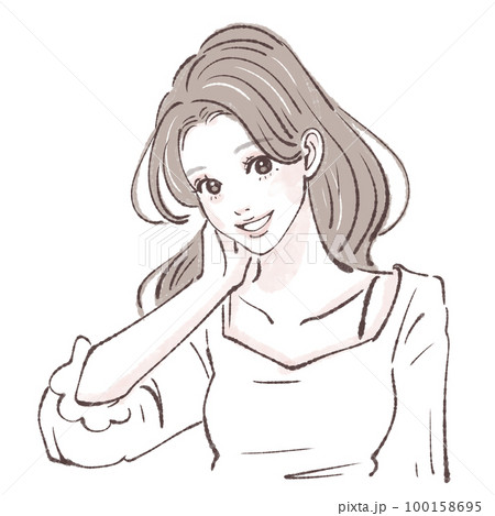 女性のイラスト素材のイラスト素材 [100158695] - PIXTA