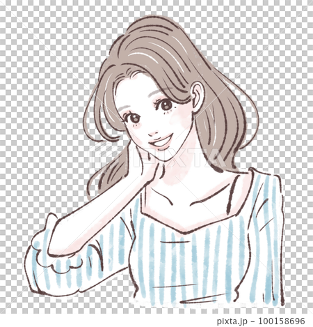 女性插畫素材 女性插畫素材 100158696