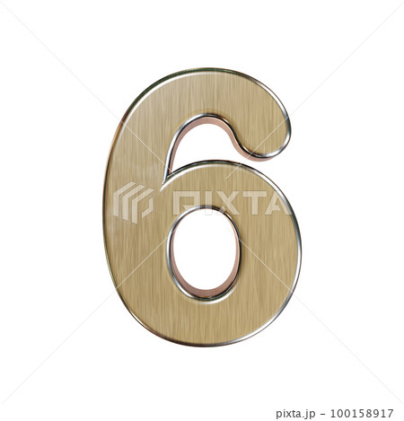 金属製の3D数字 金属製の3D数字 100158917