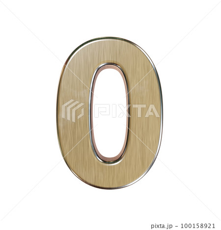 金属製の3D数字 金属製の3D数字 100158921