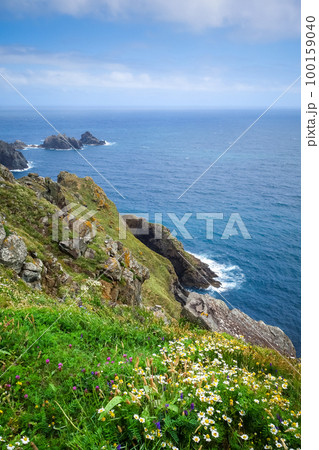 Cape Ortegal cliffs and atlantic ocean, Galicia, Spain 100159040