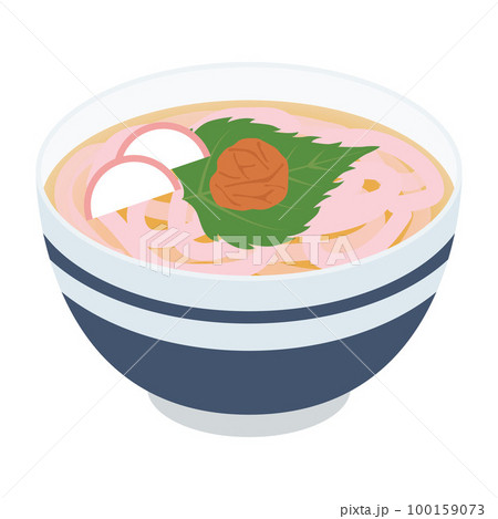 梅うどんのイラスト 100159073