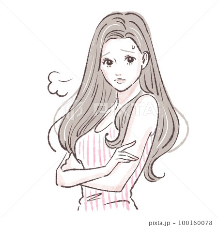 女性のイラスト素材 女性のイラスト素材 100160078