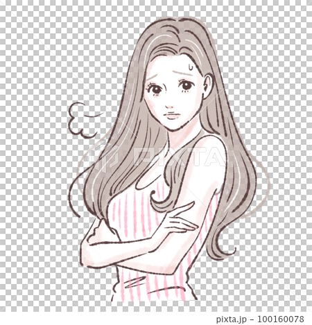 女性のイラスト素材 女性のイラスト素材 100160078
