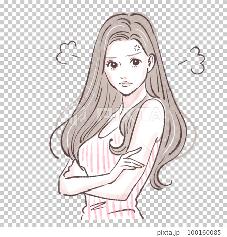 女性のイラスト素材 女性のイラスト素材 100160085
