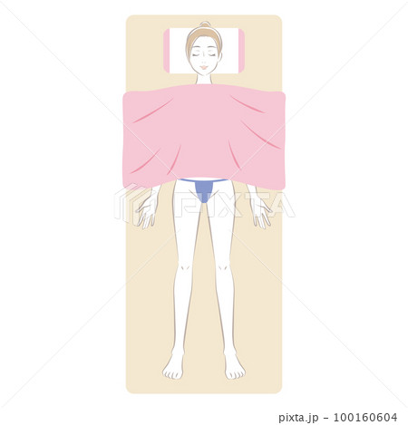 Vライン脱毛施術中の体勢 100160604