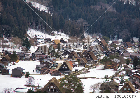 岐阜県 白川郷の風景 100165087