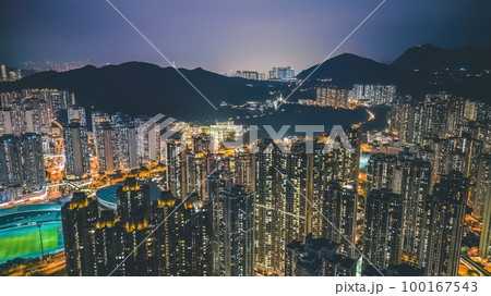 March 9 2022 Residential building at TKO district, Night view March 9 2022 Residential building at TKO district, Night view 100167543