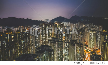 March 9 2022 Residential building at TKO district, Night view March 9 2022 Residential building at TKO district, Night view 100167545