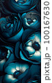 a close up of a bunch of blue flowers, dark flower pattern wallpaper, blue rose petals, flowing teal 100167630