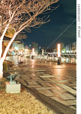 兵庫県 兵庫運河 夜景 100169845