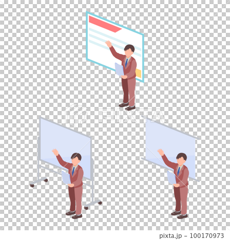 Presentation announcement illustration set 2 100170973