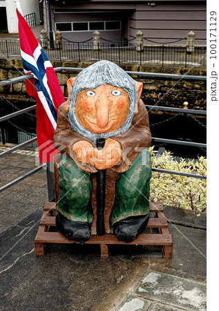 Norwegian troll on the street in Alesund - Norway Norwegian troll on the street in Alesund - Norway 100171129
