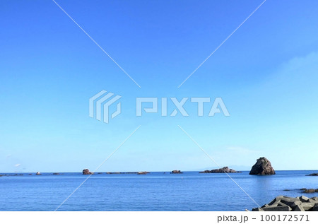 波の無い渚の外浦海水浴場 波の無い渚の外浦海水浴場 100172571