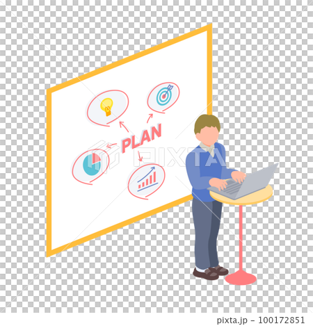 presentation business plan presentation illustrations 100172851