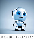 Cute sad little robot, highly detailed and photo realistic, Generative AI 100174437