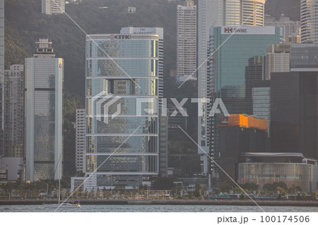 The landscape Coastline of Victoria Harbour, HK . March 5 2023 The landscape Coastline of Victoria Harbour, HK . March 5 2023 100174506