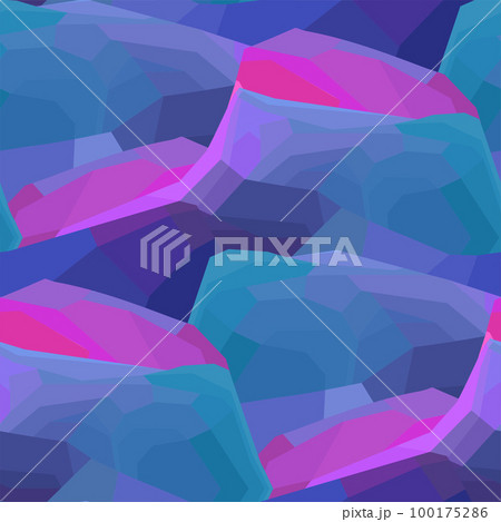 Abstract seamless pattern of gradiental shapes of soft, curvy and angled structure Abstract seamless pattern of gradiental shapes of soft, curvy and angled structure 100175286