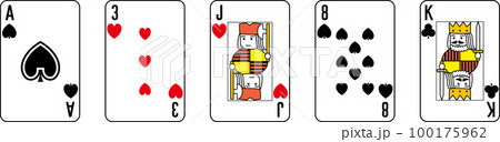 ポーカーの役 100175962