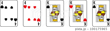 ポーカーの役 100175965