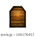 Vector realistic illustration of wooden signboard isolated 100176457