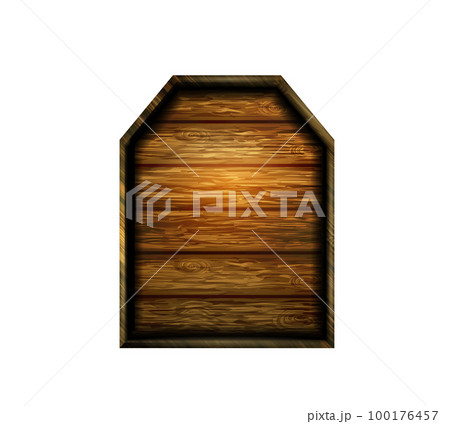 Vector realistic illustration of wooden signboard isolated Vector realistic illustration of wooden signboard isolated 100176457
