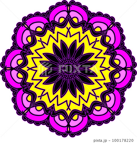 Colorful abstract mandala Colorful abstract mandala 100178220