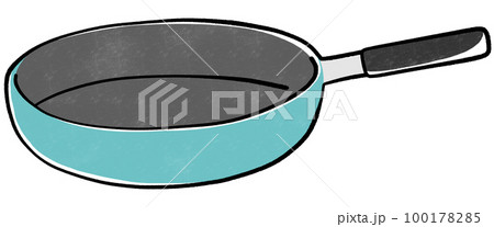 テフロン加工のフライパンのイラスト 100178285
