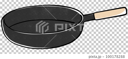 木柄鐵鍋插圖 100178288