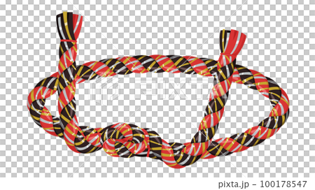 扭曲頭帶的插圖_紅色和黑色 100178547