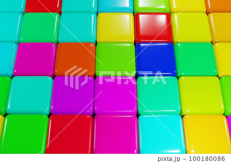 Abstract background with soft colored cubes....のイラスト素材 [100180086] - PIXTA