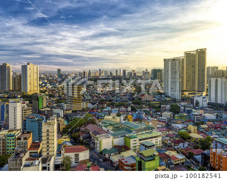 フィリピン・マニラ首都圏の街並み 俯瞰 / Metro Manila, Philippines 100182541
