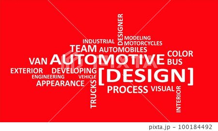 word cloud - automotive design word cloud - automotive design 100184492