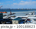 真冬の凍った港 2 北海道釧路市 100188623
