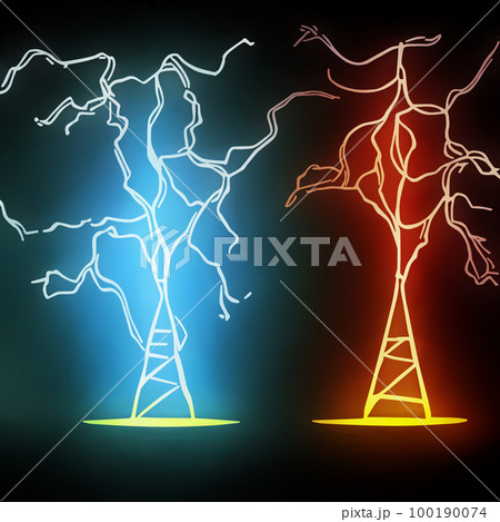電気_放電 電気_放電 100190074