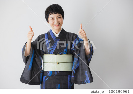 黒い夏の小紋　薄物　 100190961