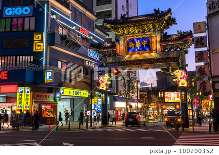 《神奈川県》横浜中華街・夜景 100200352