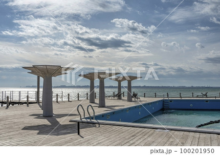 Relaxation area with pool on the beach Relaxation area with pool on the beach 100201950