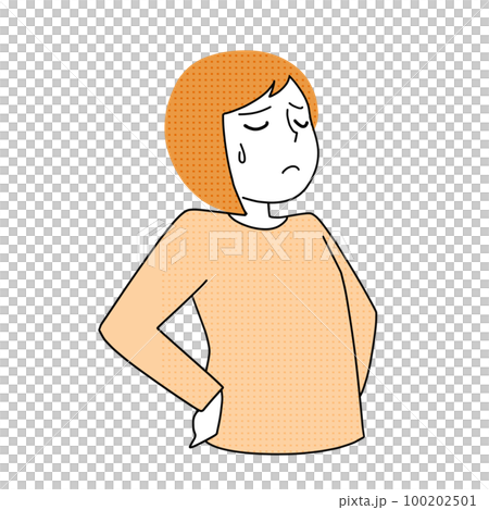 黙る女性のイラスト素材 [100202501] - PIXTA