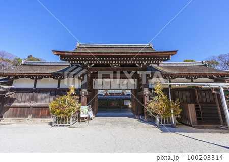京都 下鴨神社 中門 京都 下鴨神社 中門 100203314