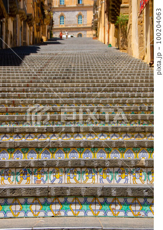 staircase of Santa Maria del Monte in Caltagirone staircase of Santa Maria del Monte in Caltagirone 100204063