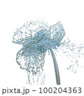 Water Splash on white background 3d render Illustration 100204363