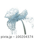 Water Splash on white background 3d render Illustration 100204374