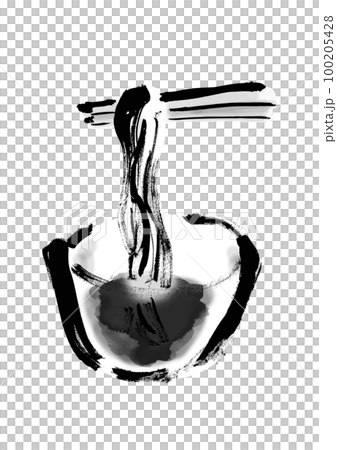手繪日式插畫素材泡湯 100205428