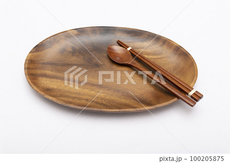 キッチン用品 食器 木の皿 100205875