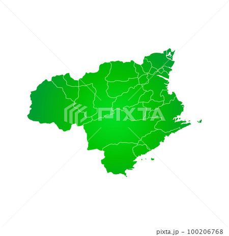 徳島県と市町村地図