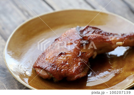 骨付きチキンレッグの照り焼き 100207139